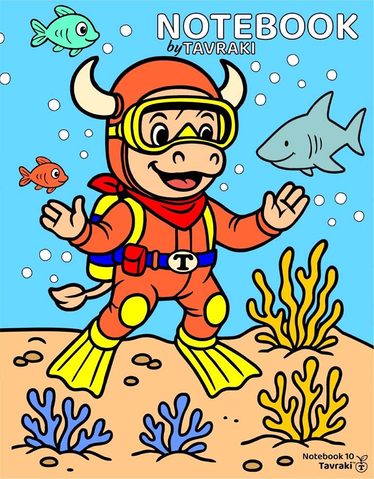 Notebook 10 cover: Scuba Adventure